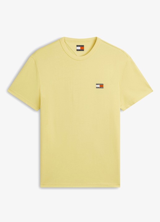 Tommy Hilfiger T-shirt met logo - voorkant 4 citronella-zf0 / geel