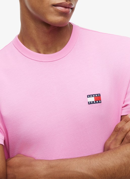 Tommy Hilfiger T-shirt met logo - detail 2 citronella-zf0 / geel