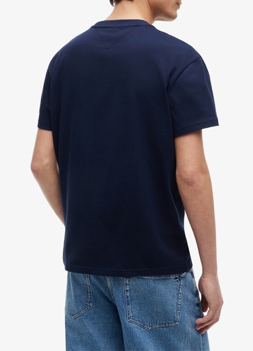 Tommy Hilfiger T-shirt met logo - achterkant 3 dark night navy-c1g