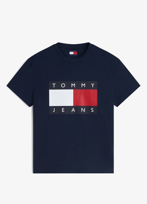 Tommy Hilfiger T-shirt met logo - voorkant 4 dark night navy-c1g