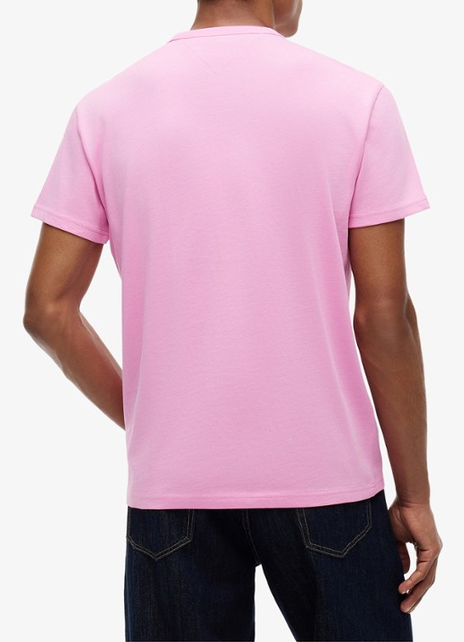 Tommy Hilfiger T-shirt met logo - achterkant pink daisy-tou / roze