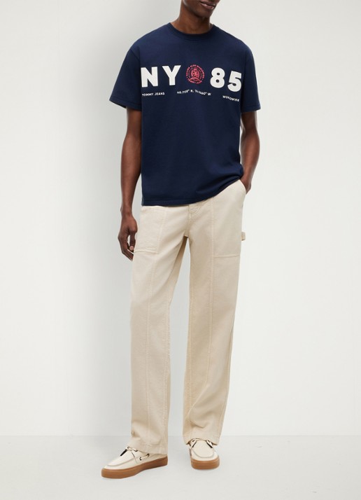 Tommy Hilfiger T-shirt met logo - voorkant 2 dark night navy-c1g