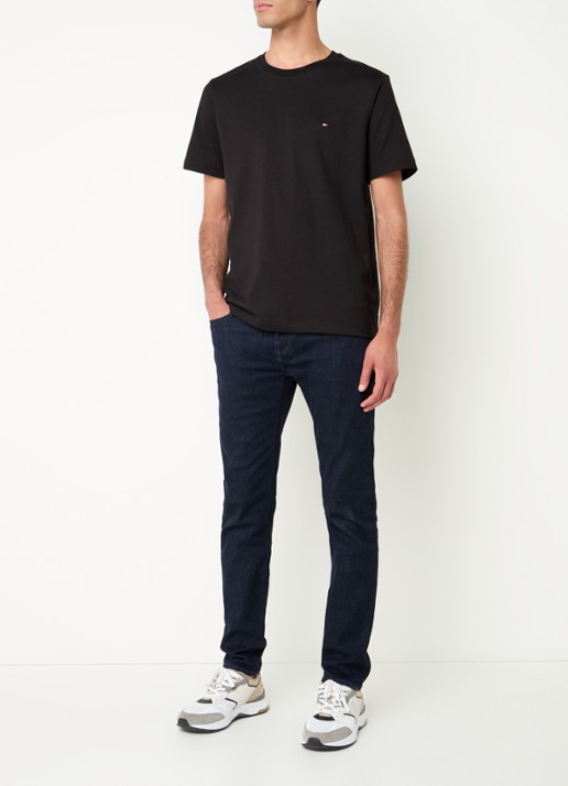 Tommy Hilfiger T-shirt met logo - voorkant 2 zwart