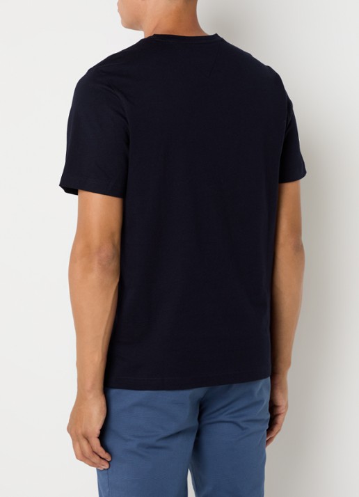 Tommy Hilfiger T-shirt met logo - achterkant 4 donkerblauw