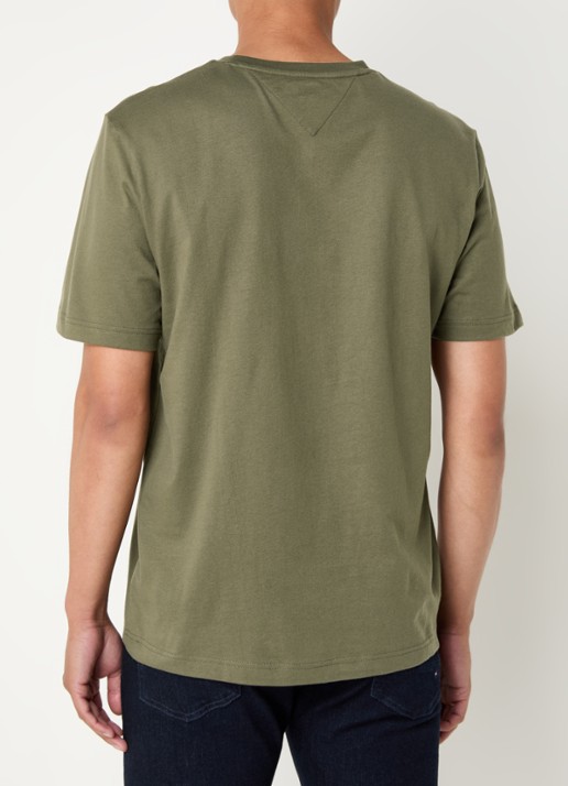Tommy Hilfiger T-shirt met logo - achterkant 2 bronsgroen