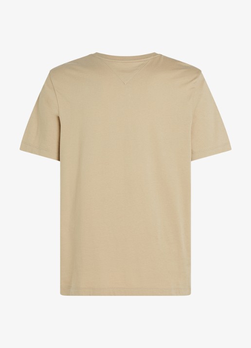 Tommy Hilfiger T-shirt met logo - achterkant 8 sandalwood-rbt / bruin