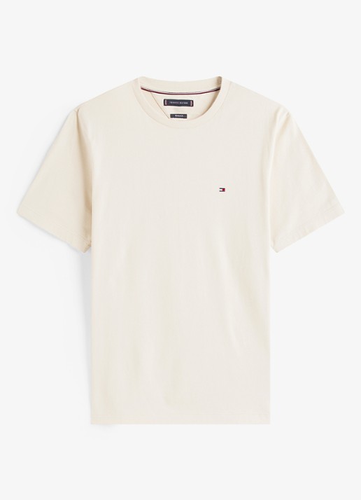 Tommy Hilfiger T-shirt met logo - voorkant 3 beige
