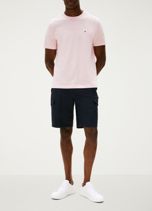 Tommy Hilfiger T-shirt met logo - voorkant 3 lichtroze