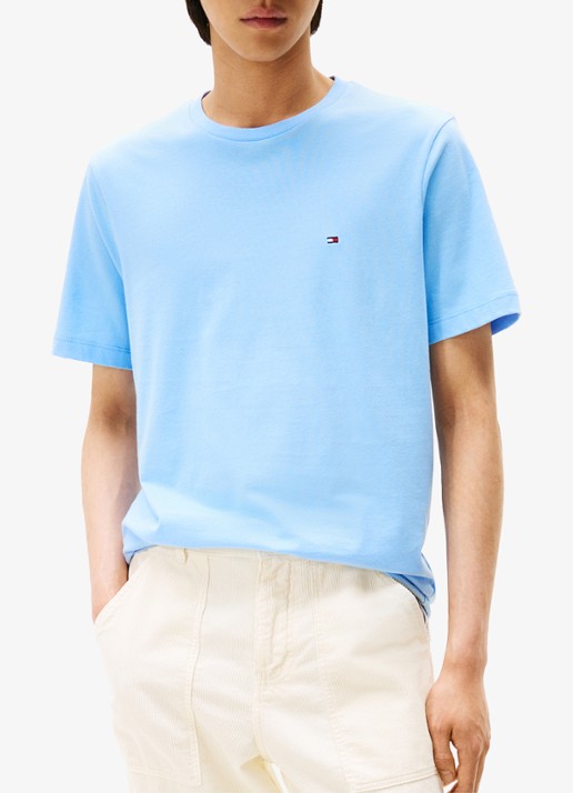 Tommy Hilfiger T-shirt met logo - detail 2 donkerblauw