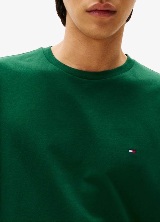 Tommy Hilfiger T-shirt met logo - detail 5 groen
