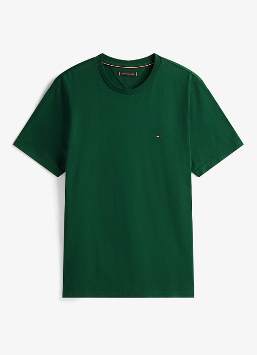 Tommy Hilfiger T-shirt met logo - voorkant 2 groen