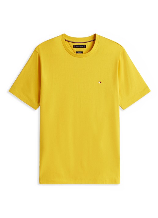 Tommy Hilfiger T-shirt met logo - voorkant 4 geel