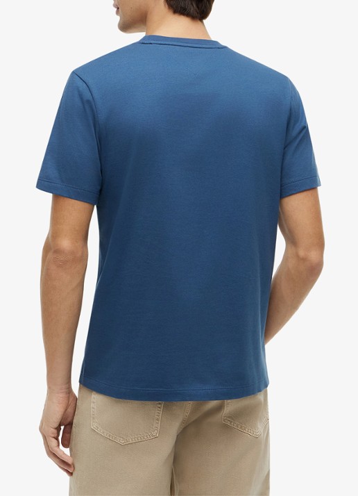 Tommy Hilfiger T-shirt met logo - achterkant 5 petrol