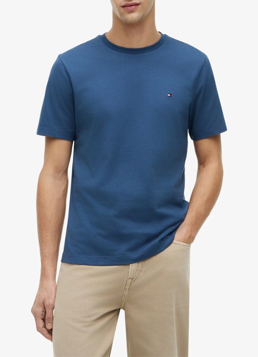 Tommy Hilfiger T-shirt met logo - detail 8 petrol
