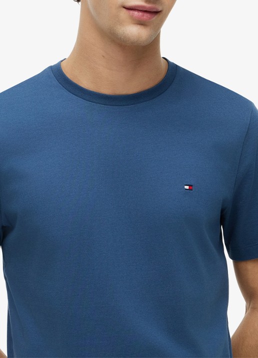 Tommy Hilfiger T-shirt met logo - detail 9 petrol
