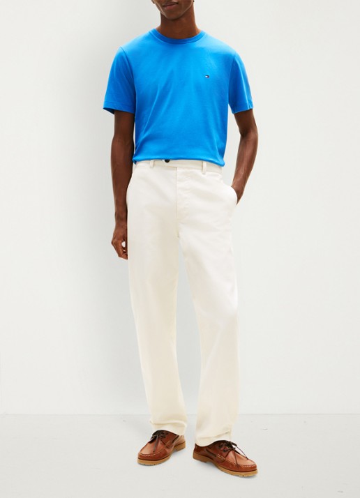 Tommy Hilfiger T-shirt met logo - voorkant 3 blue orbit