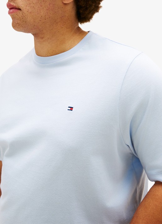 Tommy Hilfiger T-shirt met logo - detail 5 donkerblauw