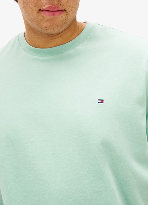Tommy Hilfiger T-shirt met logo - detail 2 mint