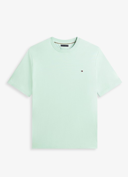 Tommy Hilfiger T-shirt met logo - voorkant 3 mint