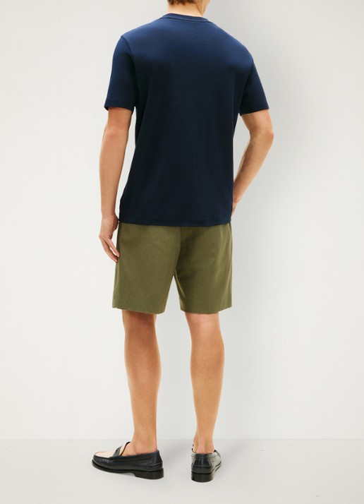 Tommy Hilfiger T-shirt met logo - achterkant 5 donkerblauw