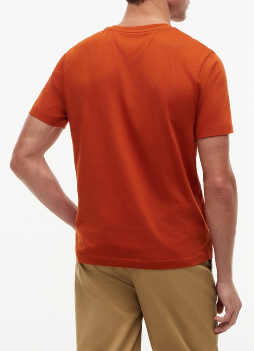 Tommy Hilfiger T-shirt met logo - achterkant 5 orange