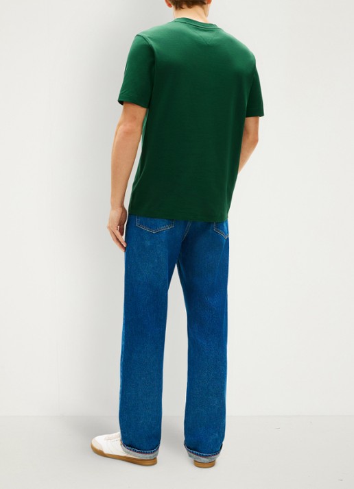 Tommy Hilfiger T-shirt met logo - achterkant 5 groen
