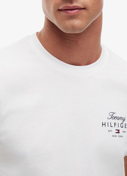 Tommy Hilfiger T-shirt met logo - detail 5 wit