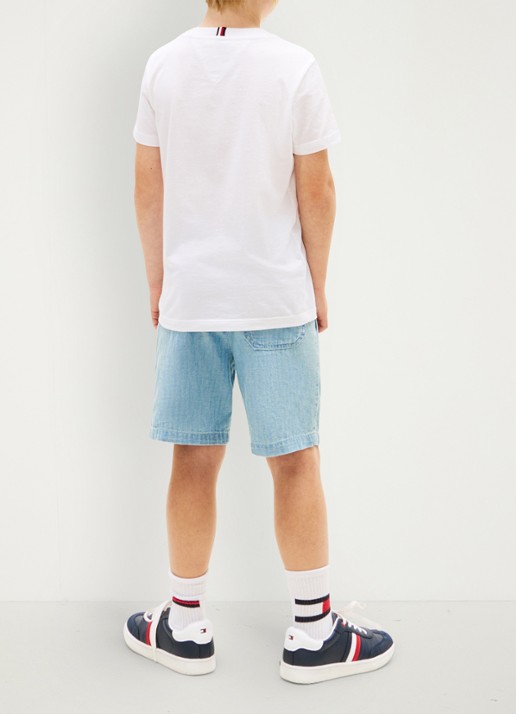 Tommy Hilfiger T-shirt met logo - achterkant 5 wit