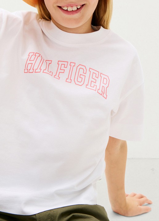 Tommy Hilfiger T-shirt met logo - detail 5 wit