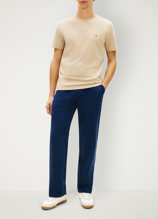 Tommy Hilfiger T-shirt met logoborduring - voorkant 5 bruin