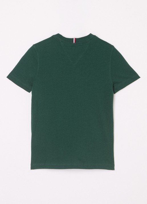 Tommy Hilfiger T-shirt met logoborduring - voorkant 2 ornamental green-l6k / groen