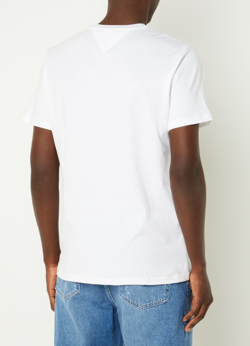 Tommy Hilfiger T-shirt met logoprint - achterkant wit