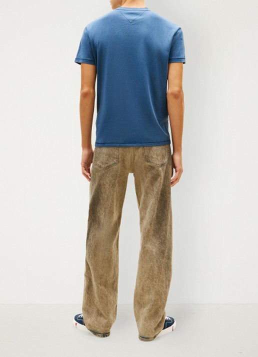 Tommy Hilfiger T-shirt met logoprint - achterkant blauw