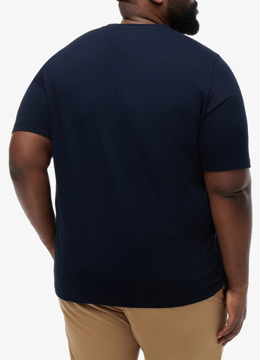 Tommy Hilfiger T-shirt met logoprint - achterkant donkerblauw