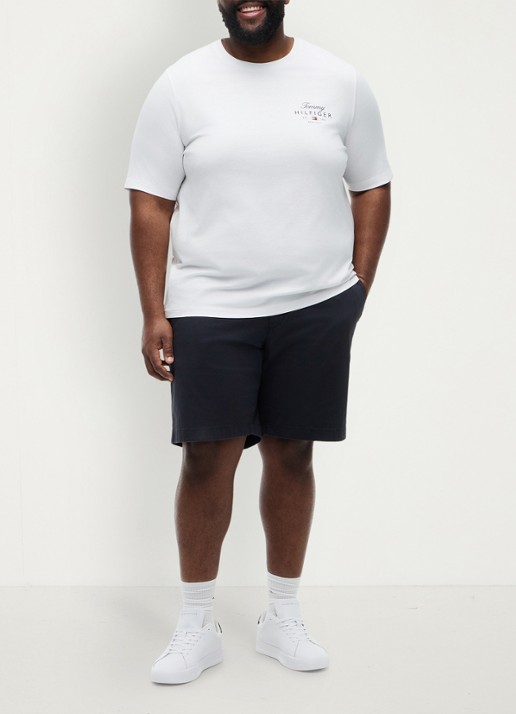 Tommy Hilfiger T-shirt met logoprint - voorkant 3 wit