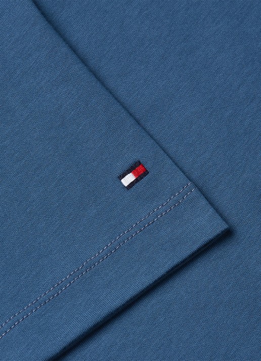 Tommy Hilfiger T-shirt met logoprint - detail 6 blauw