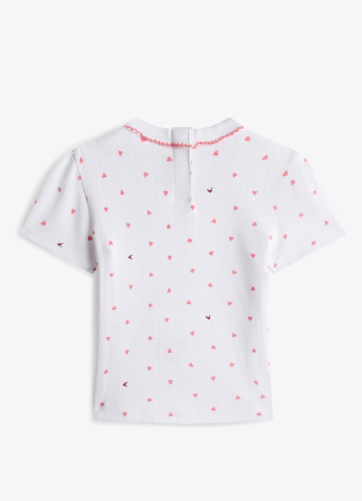 Tommy Hilfiger T-shirt met print en logo - detail wit