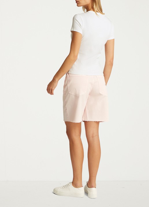 Tommy Hilfiger T-shirt met ribstructuur in 2-pack - achterkant wit