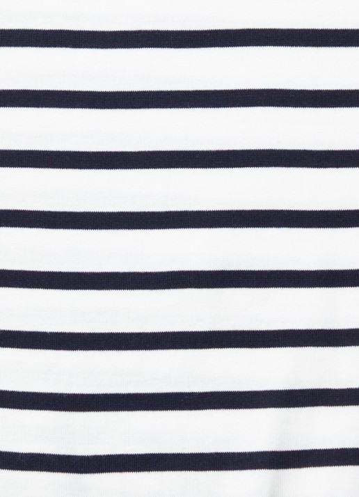 Tommy Hilfiger T-shirt met streepprint - detail 2 breton ecru/dessert sky / wit