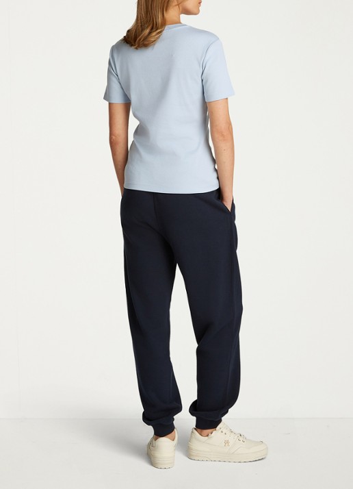 Tommy Hilfiger T-shirt met streepprint - achterkant 3 breezy blue / blauw