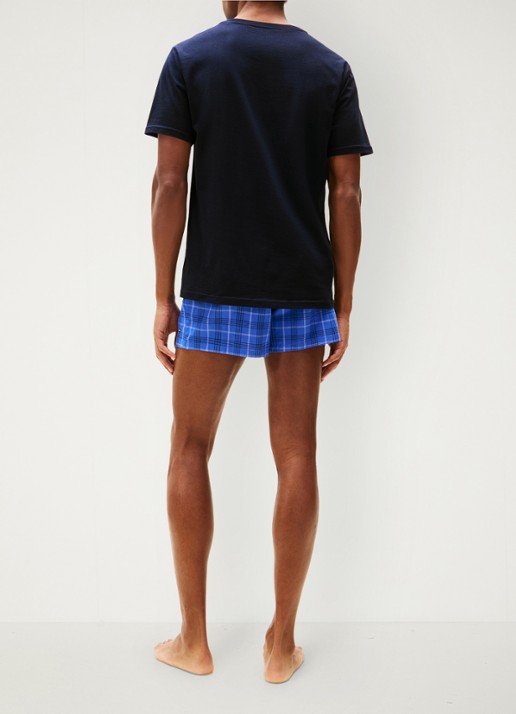 Tommy Hilfiger T-shirts met logo in 3-pack - achterkant 2 donkerblauw