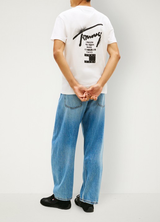 Tommy Hilfiger Tanga van mesh - achterkant 3 bruin