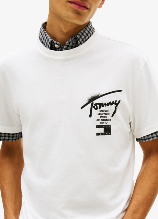 Tommy Hilfiger Tanga van mesh - detail 5 bruin