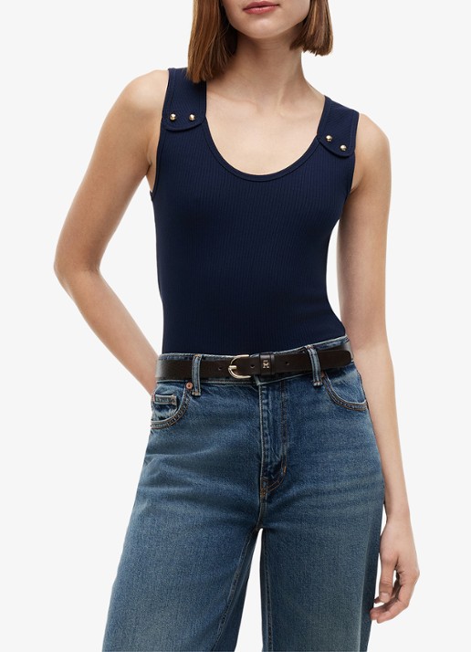 Tommy Hilfiger Tanktop met ribstructuur