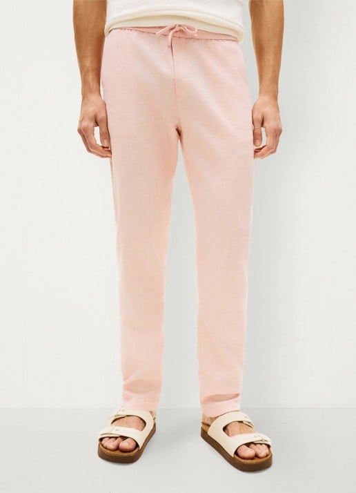 Tommy Hilfiger Tapered fit chino in linnenblend