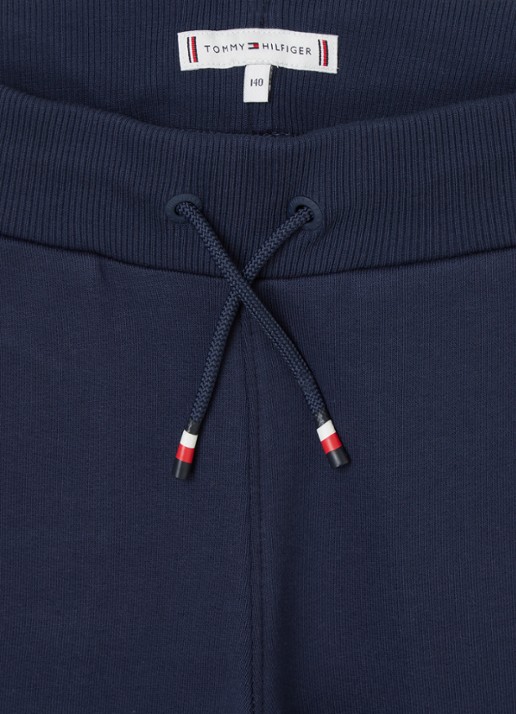 Tommy Hilfiger Tapered fit joggingbroek met logoborduring - detail donkerblauw