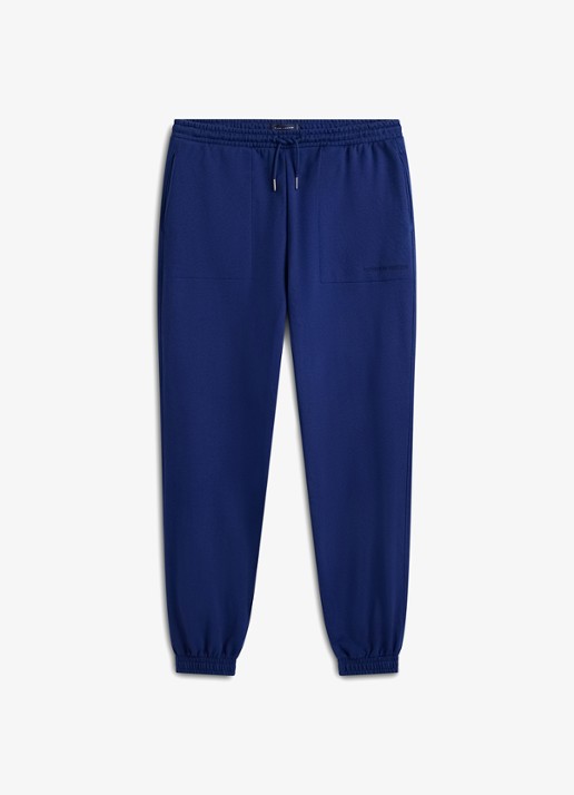 Tommy Hilfiger Tapered fit joggingbroek met steekzakken - voorkant 4 donkerblauw
