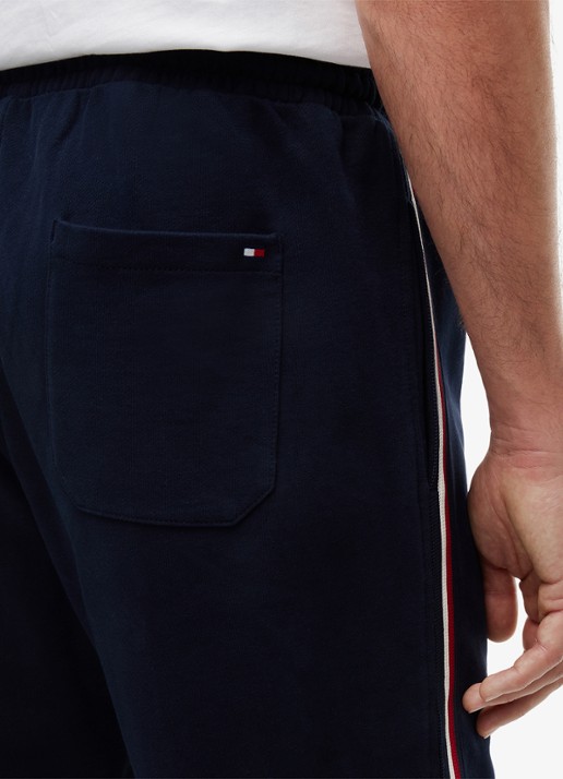 Tommy Hilfiger Tapered fit lounge joggingbroek met logoband - detail 5 donkerblauw