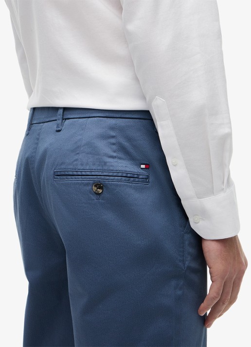 Tommy Hilfiger Tapered fit pantalon met steekzakken - detail 2 aegean sea-dbz / blauw