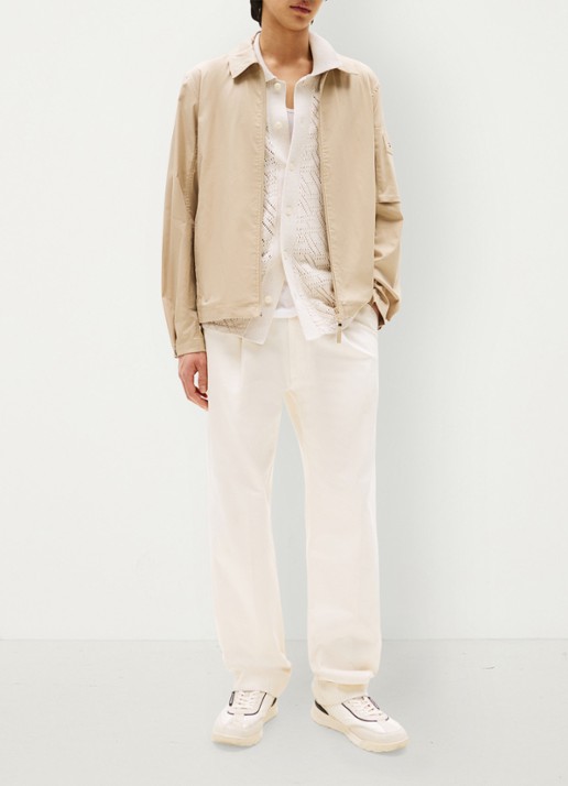 Tommy Hilfiger Tech jack met ritszakken - voorkant 2 sandalwood-rbt / bruin